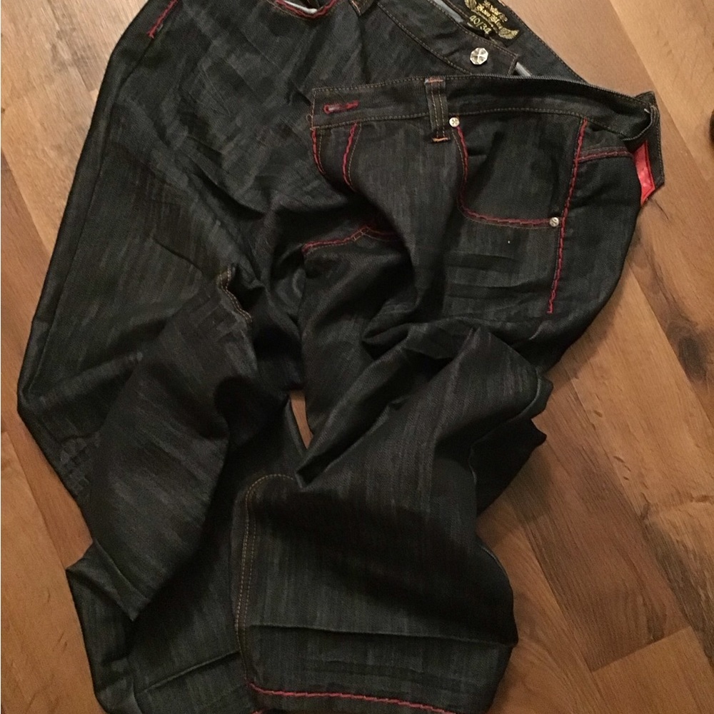 Men’s Raw Blue Jeans